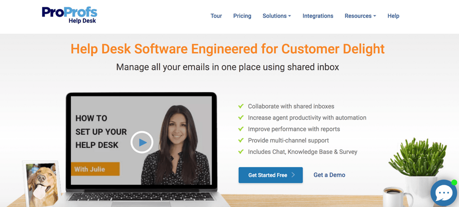 ProProfs Help Desk: Help Desk Software Engineered for Customer Delight; Manage all your emails in one place using shared inbox.