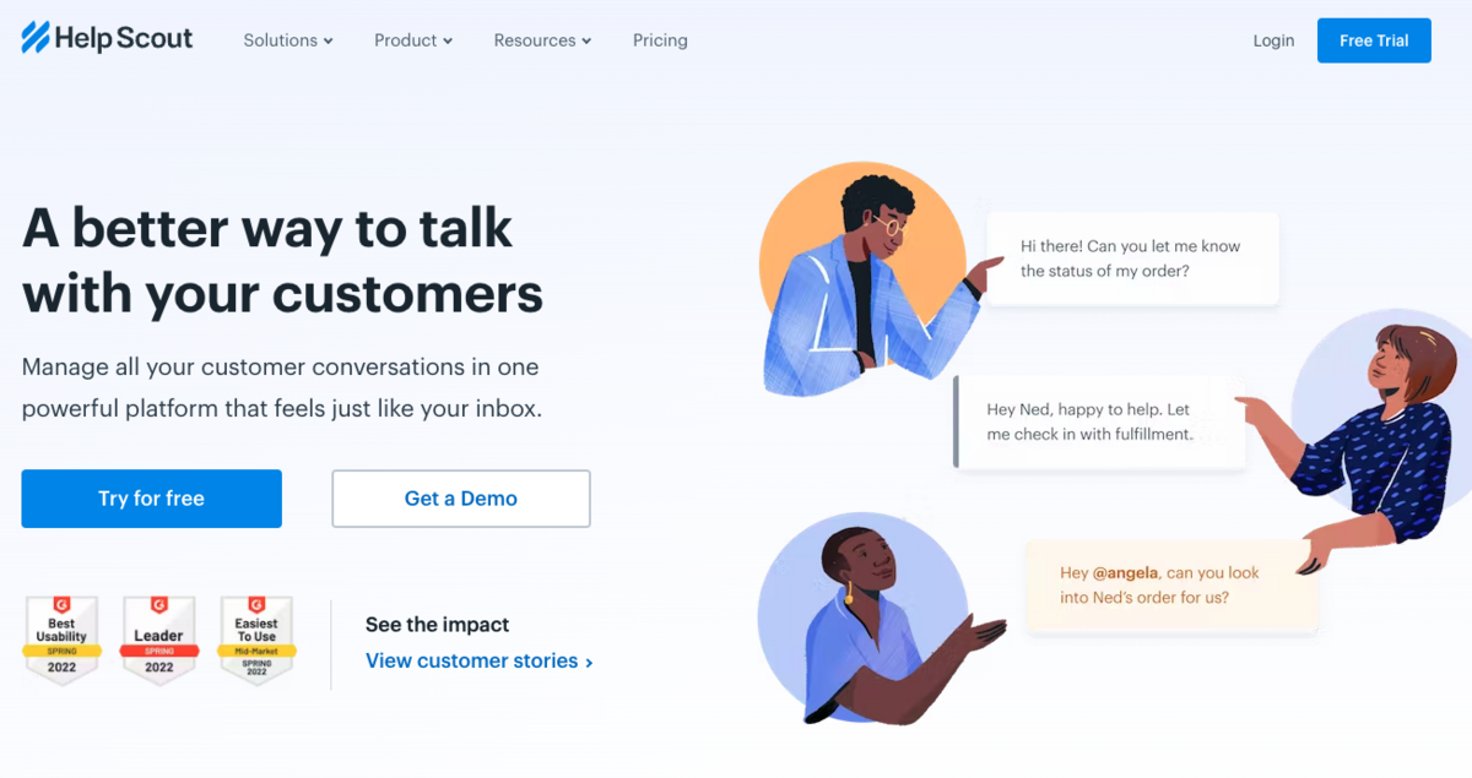 Help Scout: A better way to talk with your customers. 