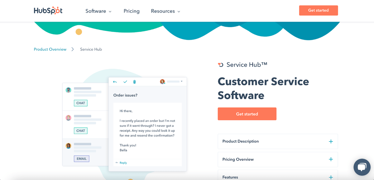 HubSpot's homepage