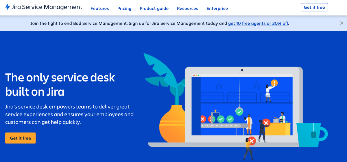 Jira Service Management: The only service desk built on Jira. 