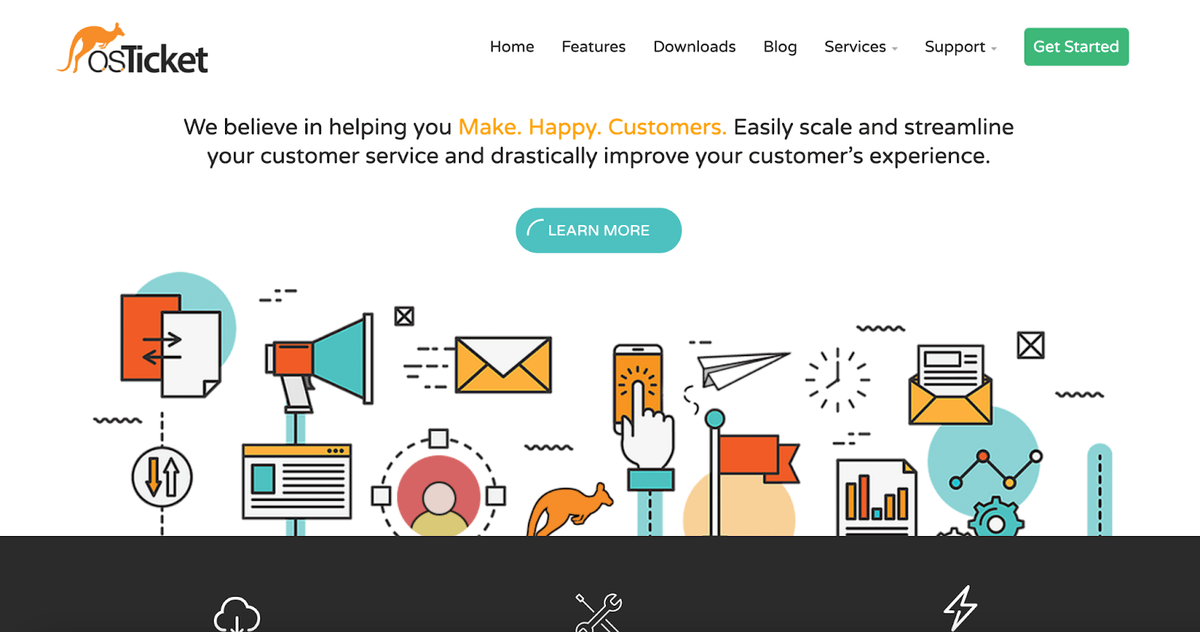 osTicket's homepage