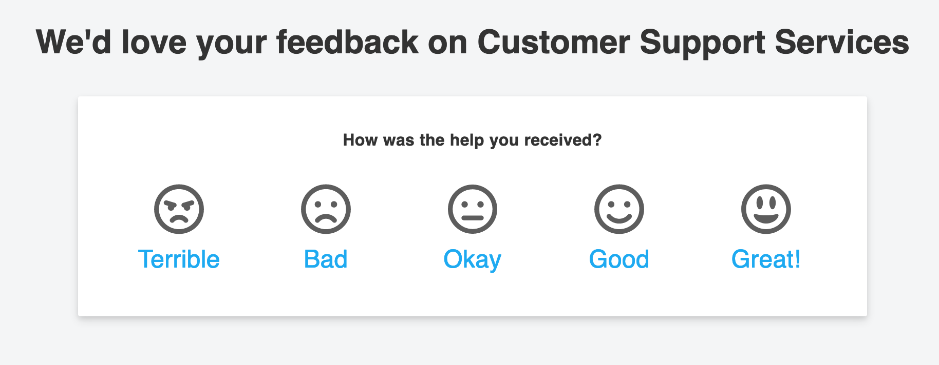 An Example of a CSAT Survey 